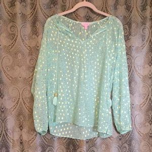 Lilly Pulitzer silk blouse XS